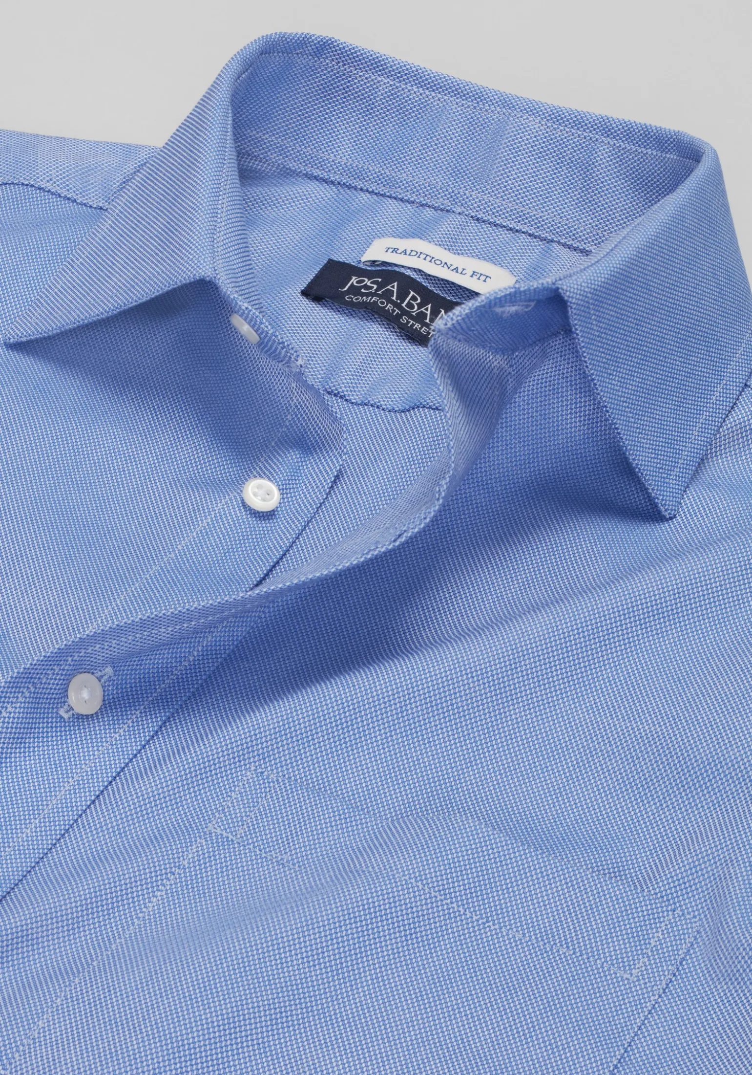 Jos. A Bank Traditional Fit Solid Comfort Stretch Dress Shirt