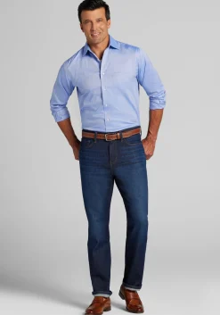 Jos. A Bank Traditional Fit Solid Comfort Stretch Dress Shirt