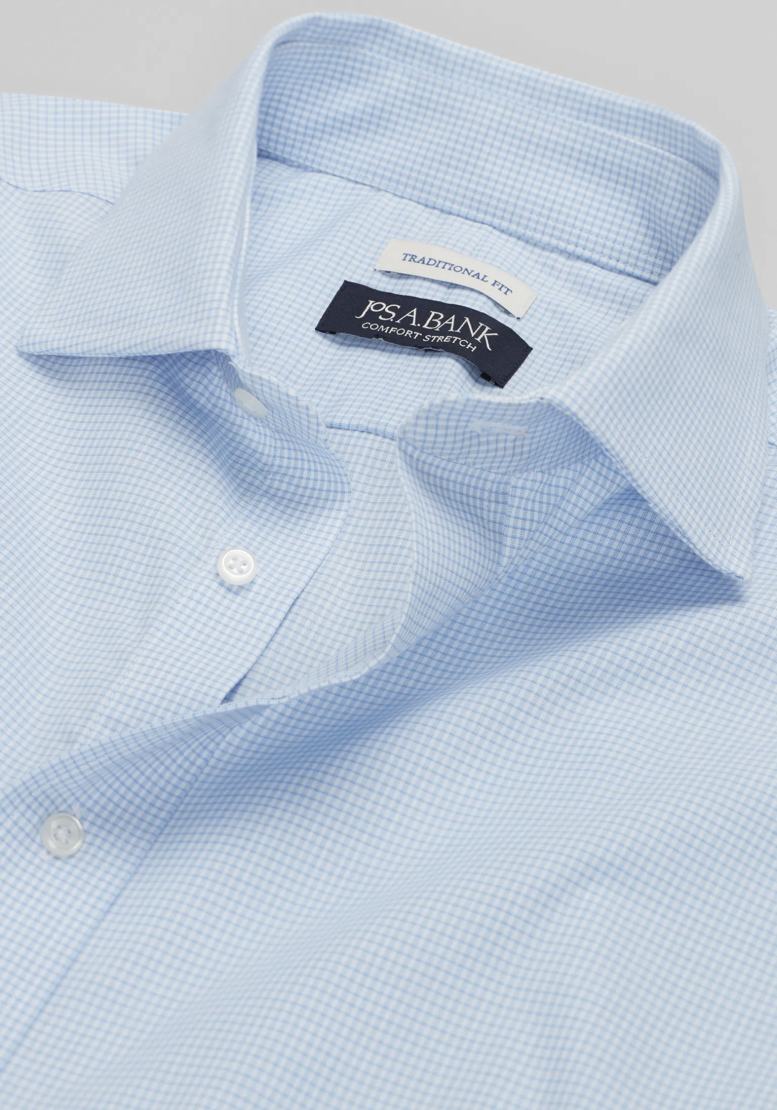 Jos. A. Bank Traditional Fit Tiny Grid Dress Shirt