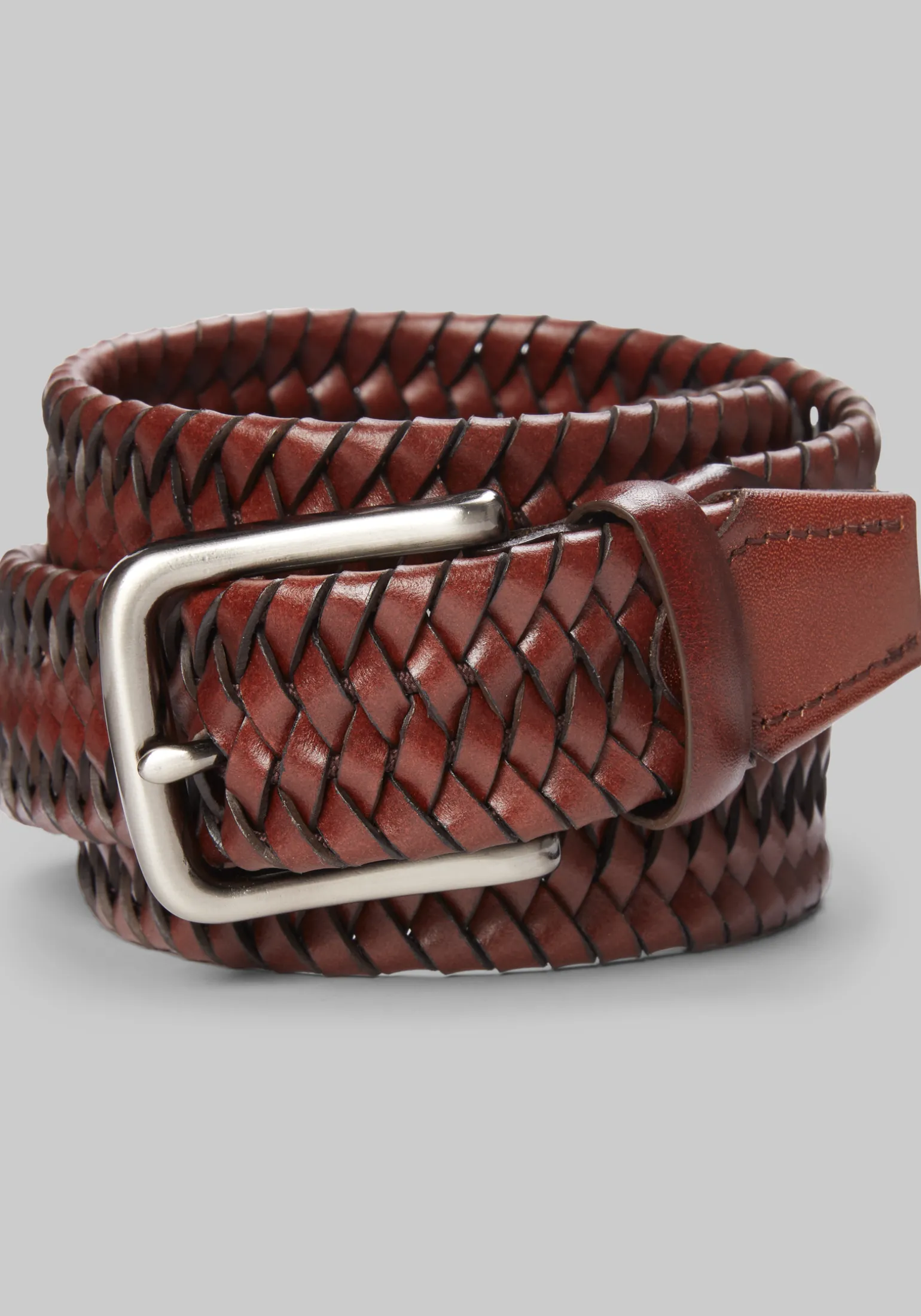 Jos. A. Bank Tubular Braid Stretch Leather Belt