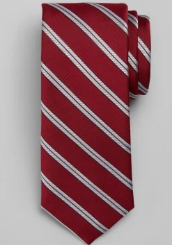 Joseph A. Bank Twill Stripe Narrow Tie