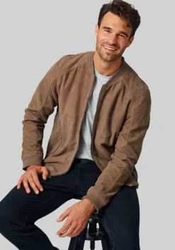 Mauritius Traditional Suede Bomber Jacket
