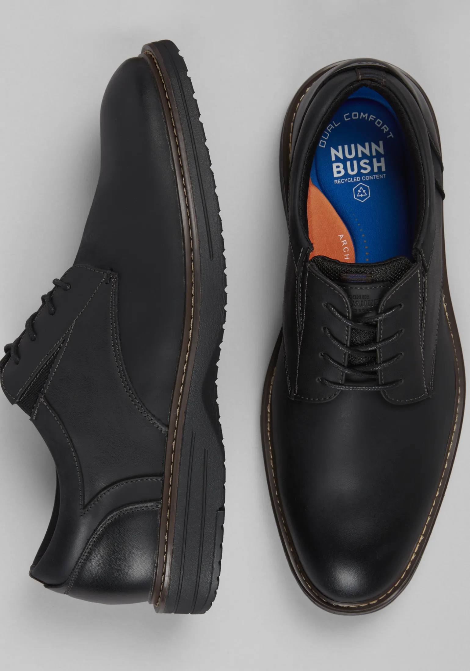 Nunn Bush Griff Plain Toe Oxfords