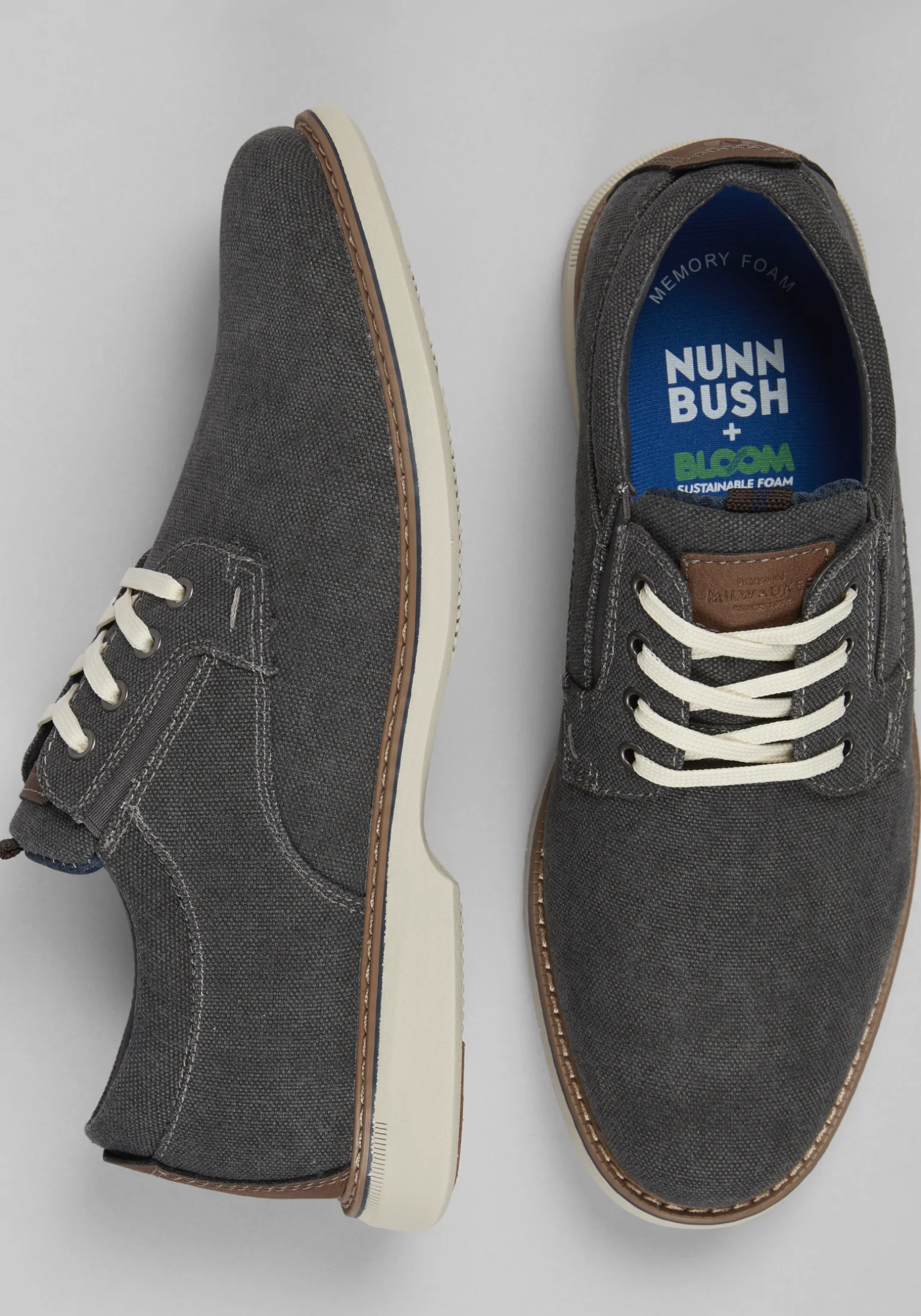 Nunn Bush Otto Canvas Plain Toe Oxfords