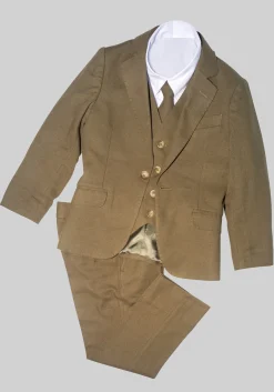 Oasis Linen Blend 5-Piece Toddler Boys Suit