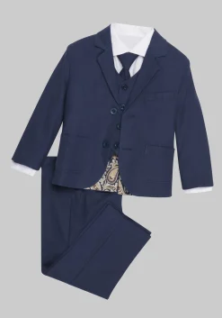 Peanut Butter Collection Joey Safari Linen 5-Piece Toddler Boys Suit Set