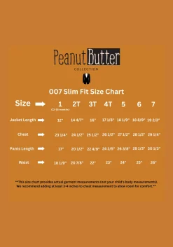Peanut Butter Collection 007 Slim Fit Toddler Boys Tuxedo