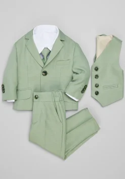 Peanut Butter Collection Slim Fit Osiris 5-Piece Toddler Boys Suit Set