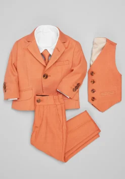Peanut Butter Collection Slim Fit Osiris 5-Piece Toddler Boys Suit Set