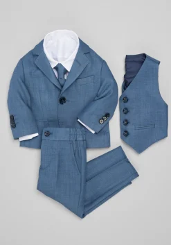 Peanut Butter Collection Slim Fit Osiris 5-Piece Toddler Boys Suit Set