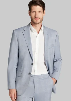 Reserve Collection Slim Fit 100% Italian Wool Plaid Suit Separates Jacket