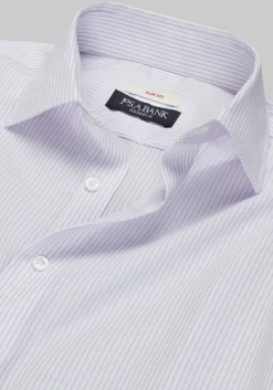 Reserve Collection Slim Fit Spread Collar Stripe Dress Shirt