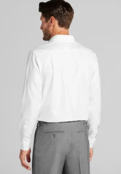 Reserve Collection Slim Fit Spread Collar Herringbone Dress Shirt