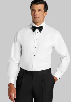 Reserve Collection Tailored Fit Textured Formal Dress Shirt