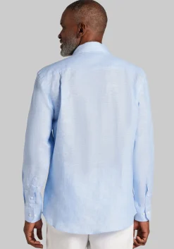 Reserve Collection Tailored Fit Linen Button Up Shirt