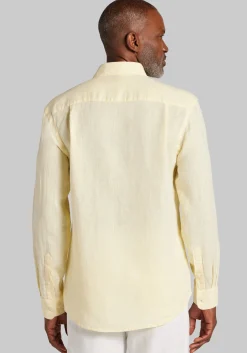 Reserve Collection Tailored Fit Linen Button Up Shirt