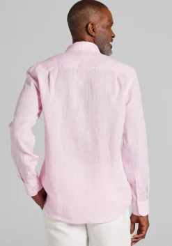 Reserve Collection Tailored Fit Linen Button Up Shirt