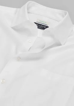 Reserve Collection Tailored Fit Spread Collar Herringbone Dress Shirt