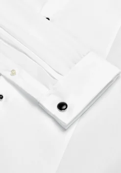 Reserve Collection Tailored Fit Bib Textured Formal Dress Shirt