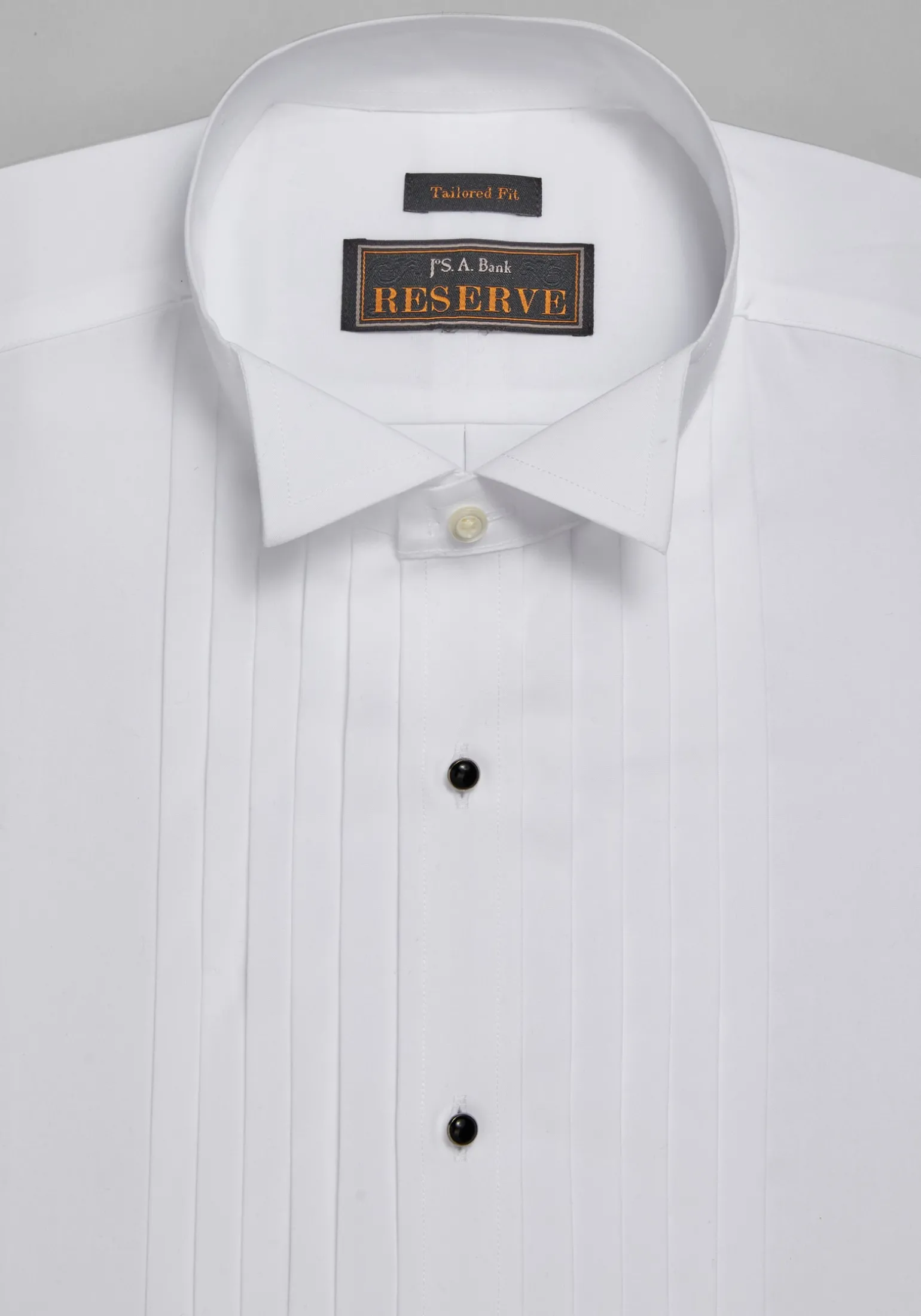 Reserve Collection Tailored Fit Wing Collar French Cuff Five-Pleat Formal Dress Shirt