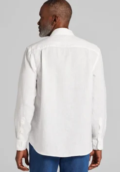 Reserve Collection Tailored Fit Linen Button Up Shirt