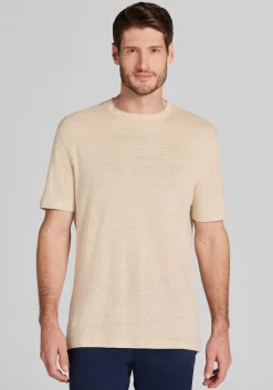 Reserve Collection Tailored Fit Linen Short Sleeve Crew Neck Tee