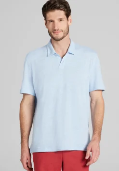 Reserve Collection Tailored Fit Short Sleeve Open Collar Polo