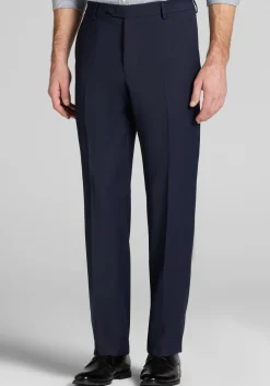 Reserve Collection Tailored Fit Italian Wool Textured Dress Pant