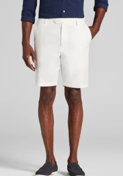 Reserve Collection Tailored Fit Linen Blend Shorts 9'' Inch Inseam CLEARANCE