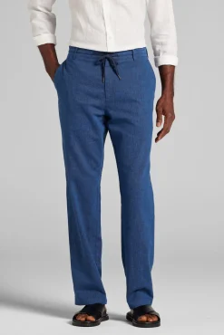 Reserve Collection Tailored Fit Basketweave Linen Blend Drawstring Pants CLEARANCE