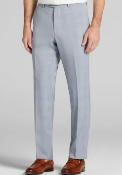 Reserve Collection Tailored Fit Plaid Italian Wool Suit Separate Pants