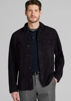 Reserve Collection Tailored Fit Suede Shirt Jacket CLEARANCE