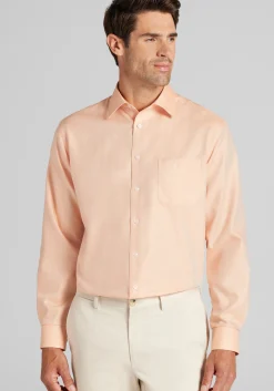 Reserve Collection Traditional Fit Spread Collar Solid Dress Shirt - Big & Tall