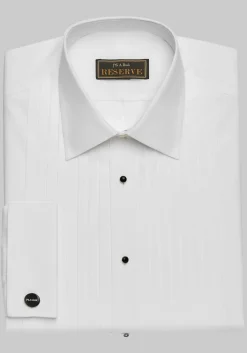 Reserve Collection Traditional Fit Point Collar Pleat Formal Dress Shirt