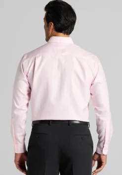 Reserve Collection Traditional Fit Spread Collar Herringbone Dress Shirt