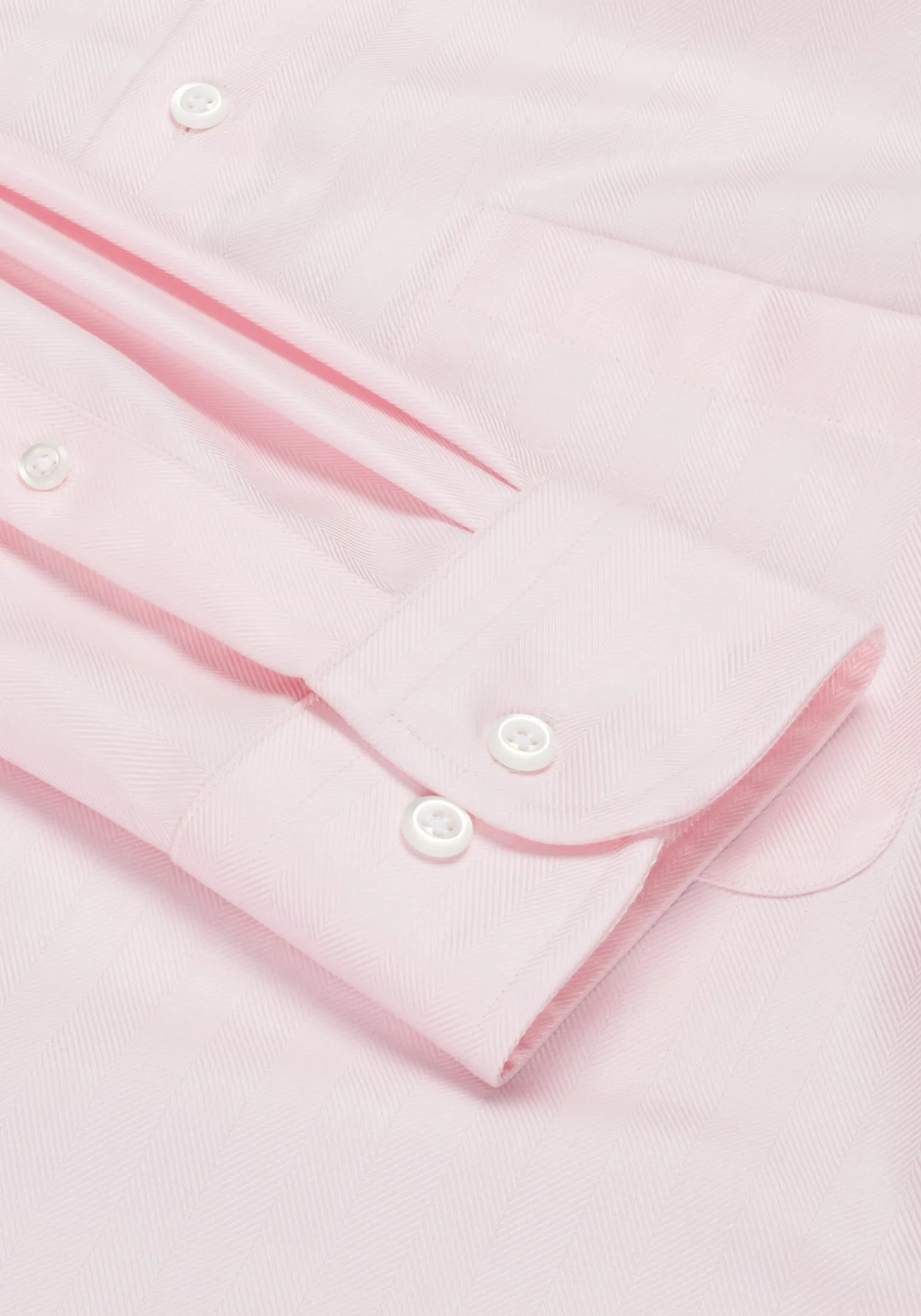 Reserve Collection Traditional Fit Spread Collar Herringbone Dress Shirt