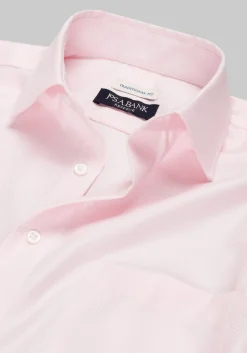 Reserve Collection Traditional Fit Spread Collar Herringbone Dress Shirt