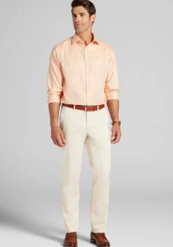 Reserve Collection Traditional Fit Spread Collar Solid Dress Shirt