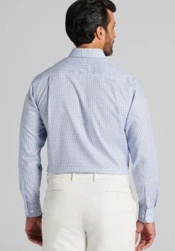 Reserve Collection Traditional Fit Spread Collar Gingham Dress Shirt