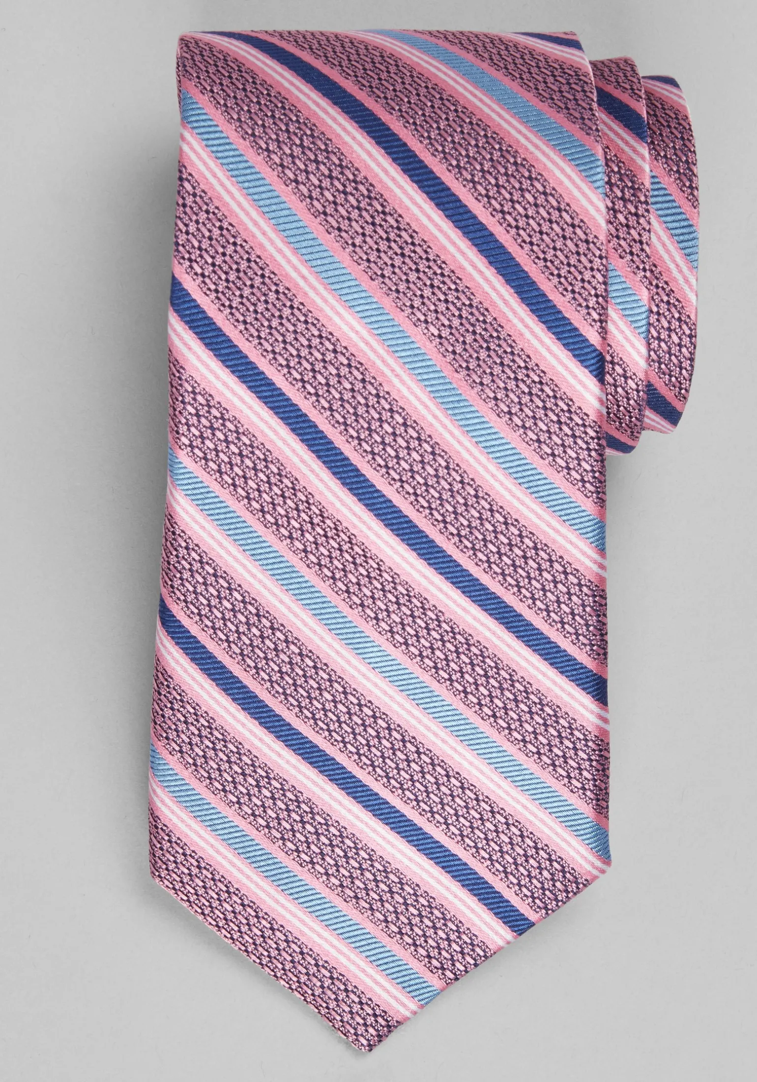 Reserve Collection Triple Texture Stripe Tie - Long