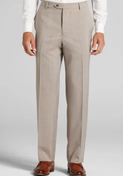 Reserve Traditional Fit Plaid Suit Separate Pants - Big & Tall