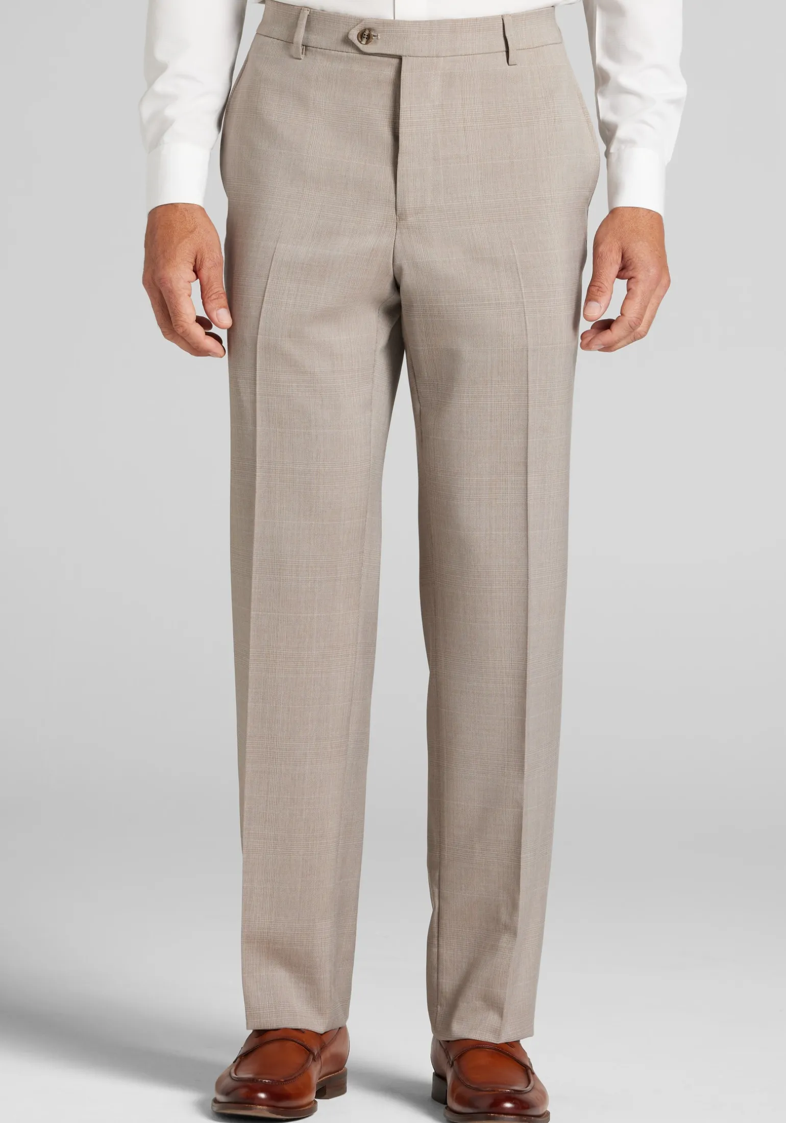 Reserve Traditional Fit Plaid Suit Separate Pants - Big & Tall