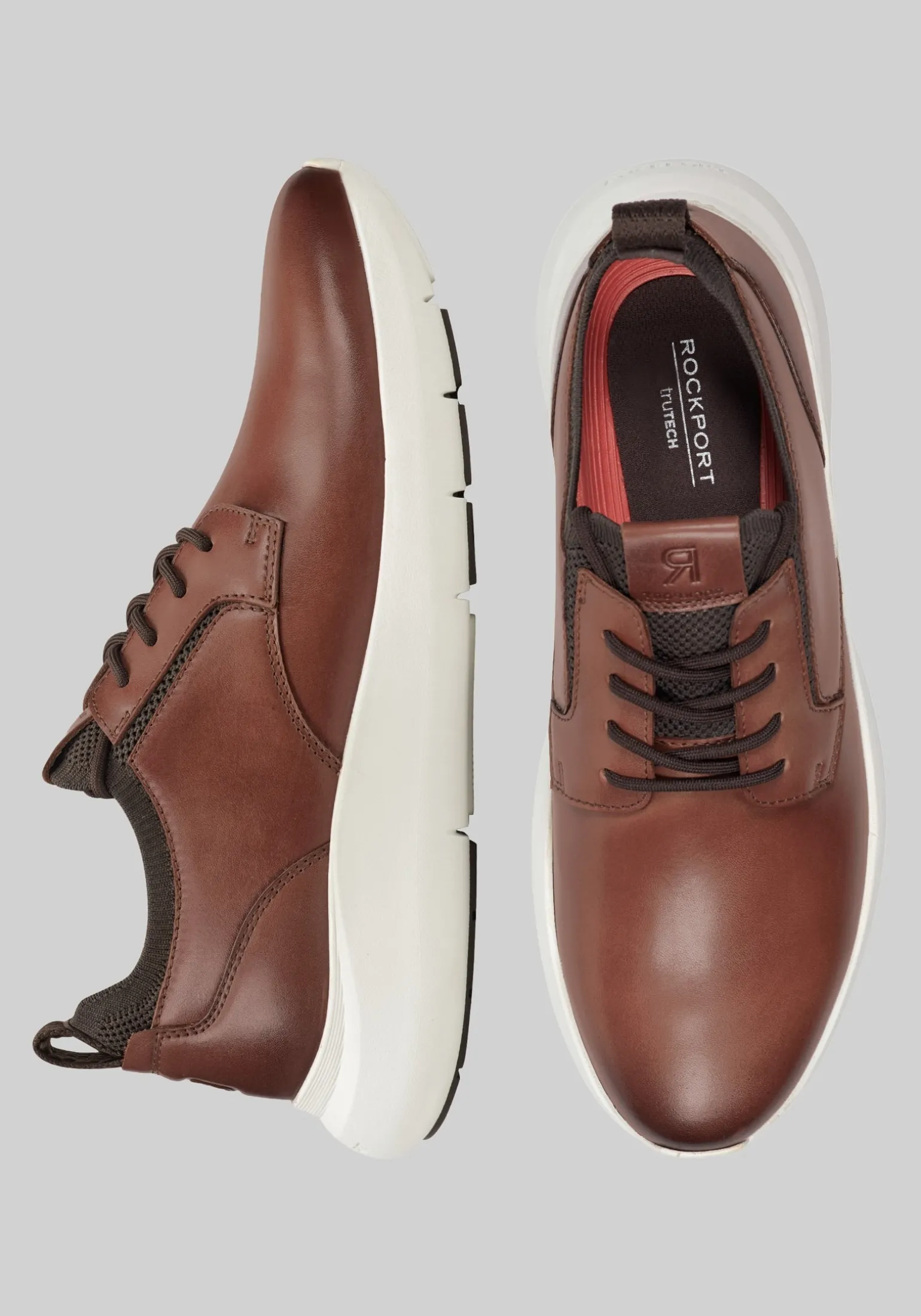 Rockport Jonston Lace-Up Round Toe Casual Sneakers