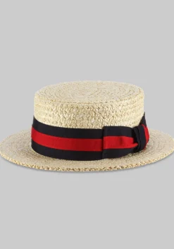 Scala Gondola Braided Boater Hat