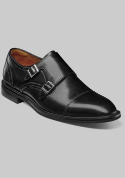 Stacy Adams Boswell Double Monk Strap Cap Toe Shoes