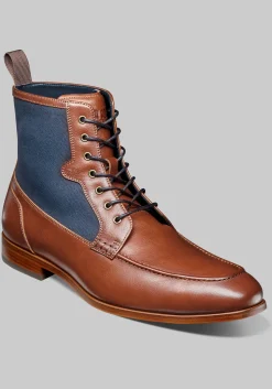 Stacy Adams Brumley Moc Toe Lace Up Boots