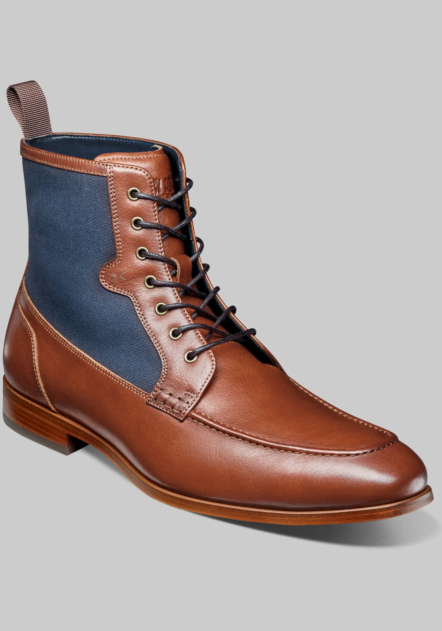 Stacy Adams Brumley Moc Toe Lace Up Boots