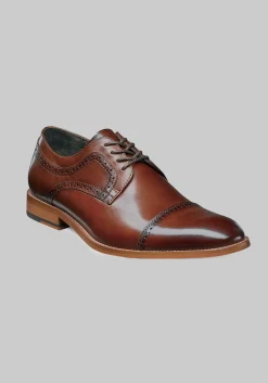 Stacy Adams Dickinson Leather Cap Toe Oxfords