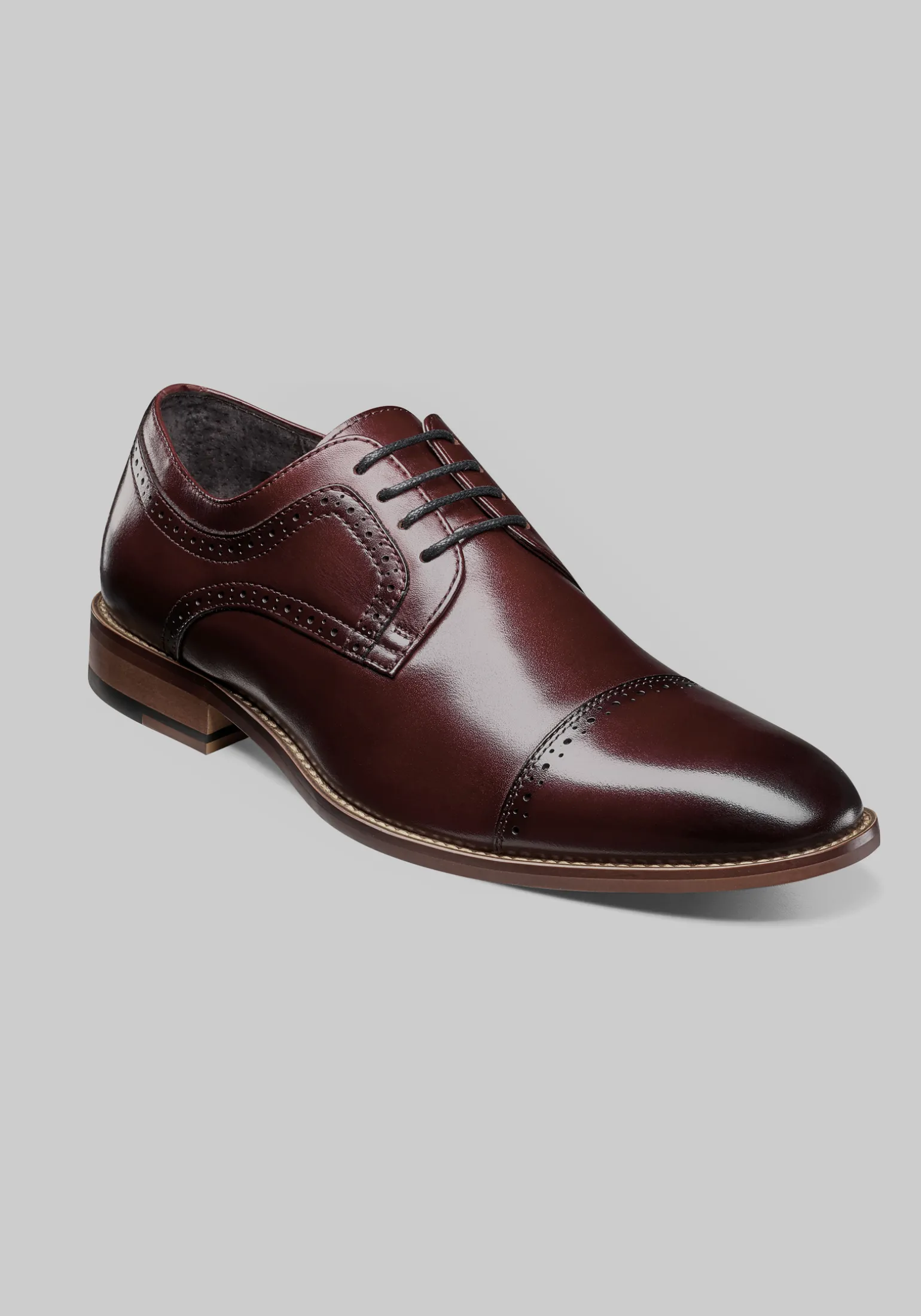 Stacy Adams Dickinson Leather Cap Toe Oxfords