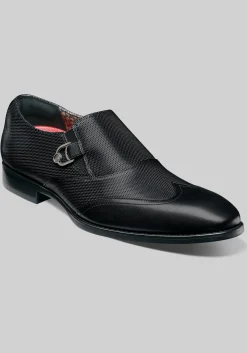 Stacy Adams Lockwood Wingtip Ornament Slip On Shoes